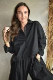 Paloma French Tuck Shirt Black - 